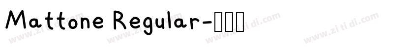 Mattone Regular字体转换
